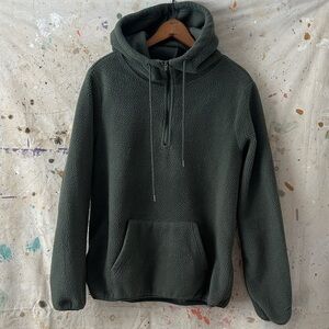 Women’s Eddie Bauer Dark Green Fleece Hoodie medium